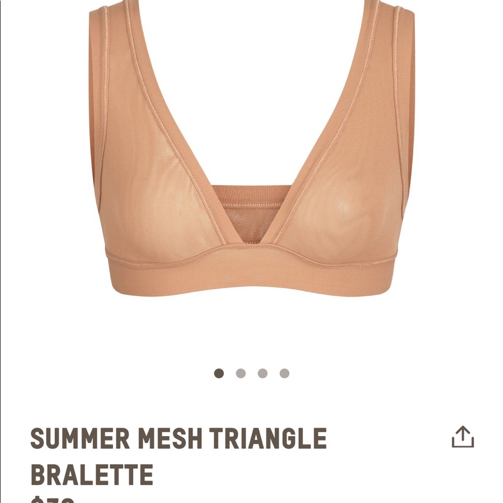 SKIMS Summer Mesh Bralette Sienna Small